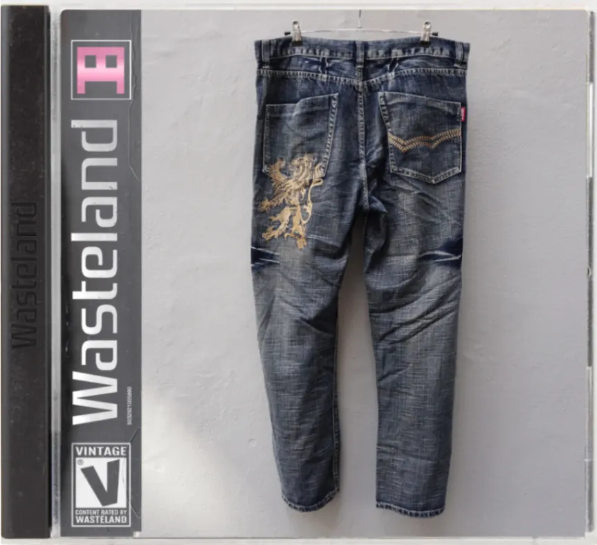 Vintage Dermson Denim Lion Baggy Jeans