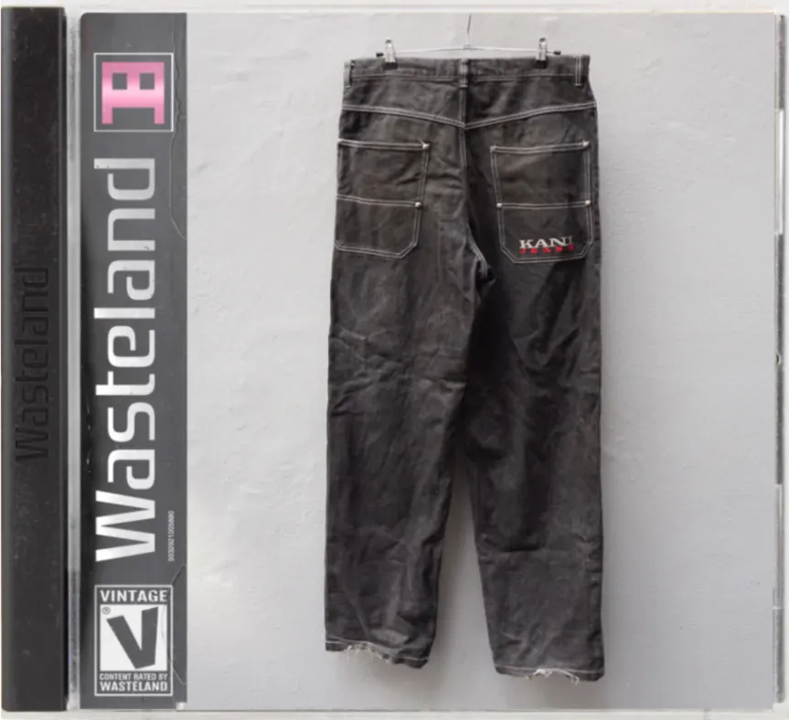 Vintage Karl Kani Black Baggy Jeans