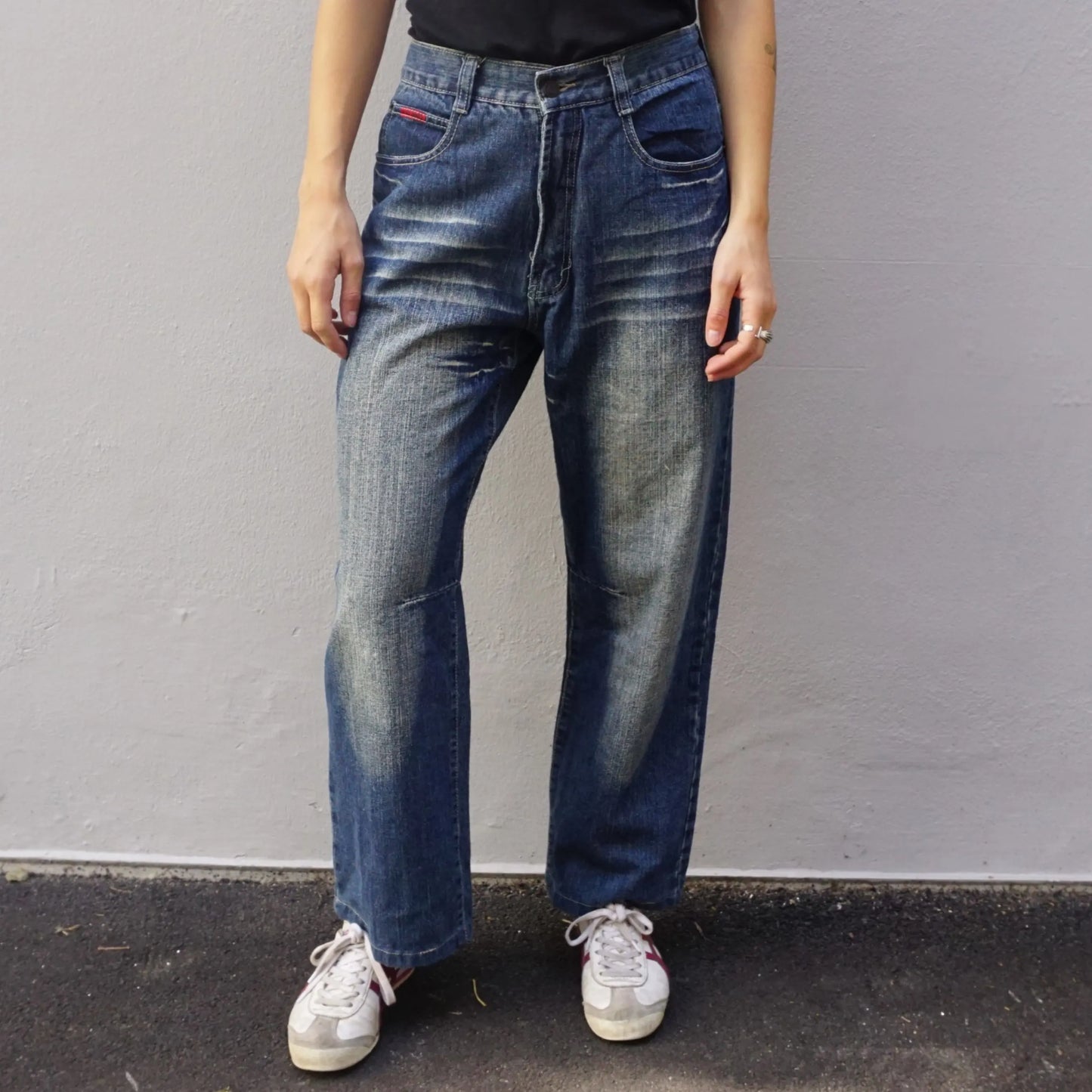 Vintage Ilus Jeans Denim Flame Baggy Jeans