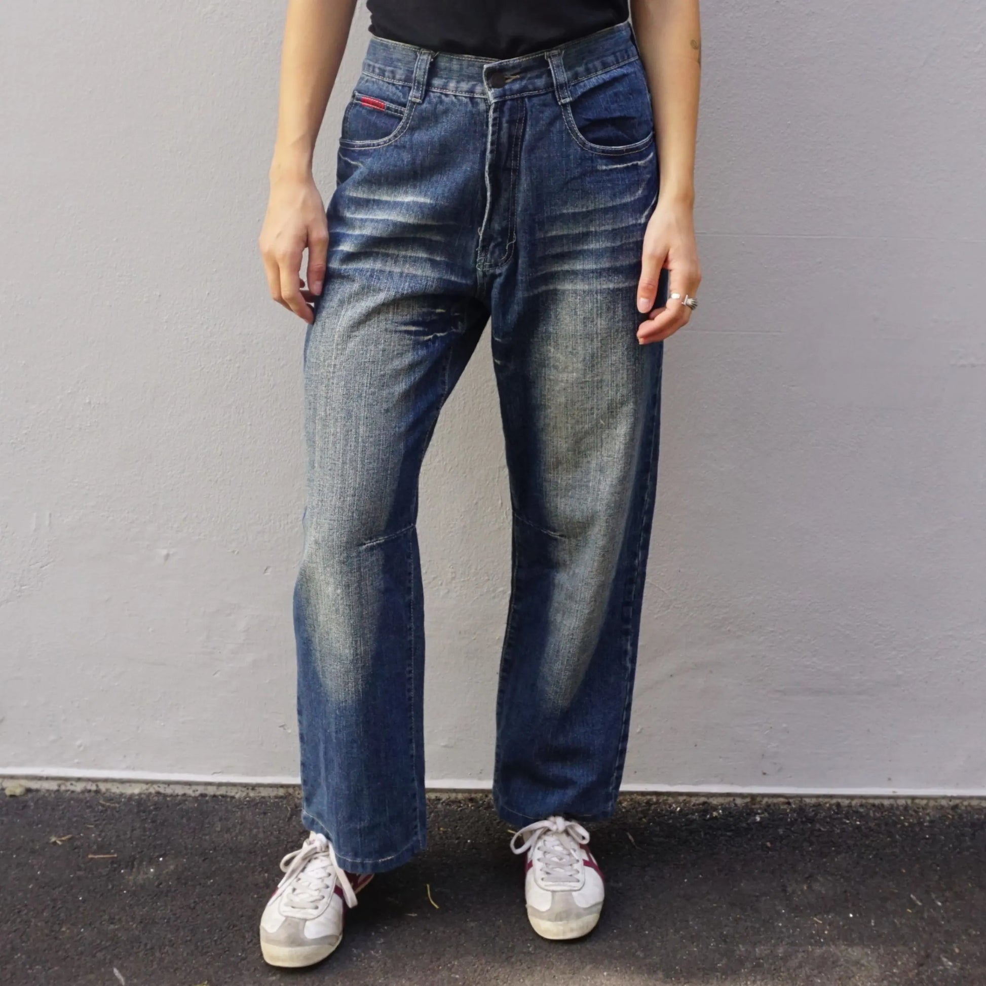Vintage Ilus Jeans Denim Flame Baggy Jeans