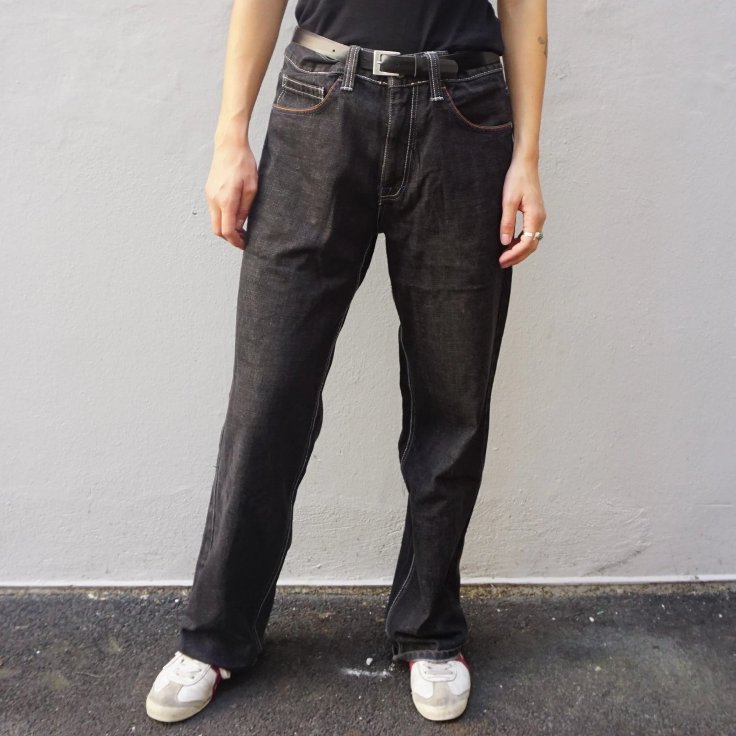 Vintage Avirex Black Baggy Jeans
