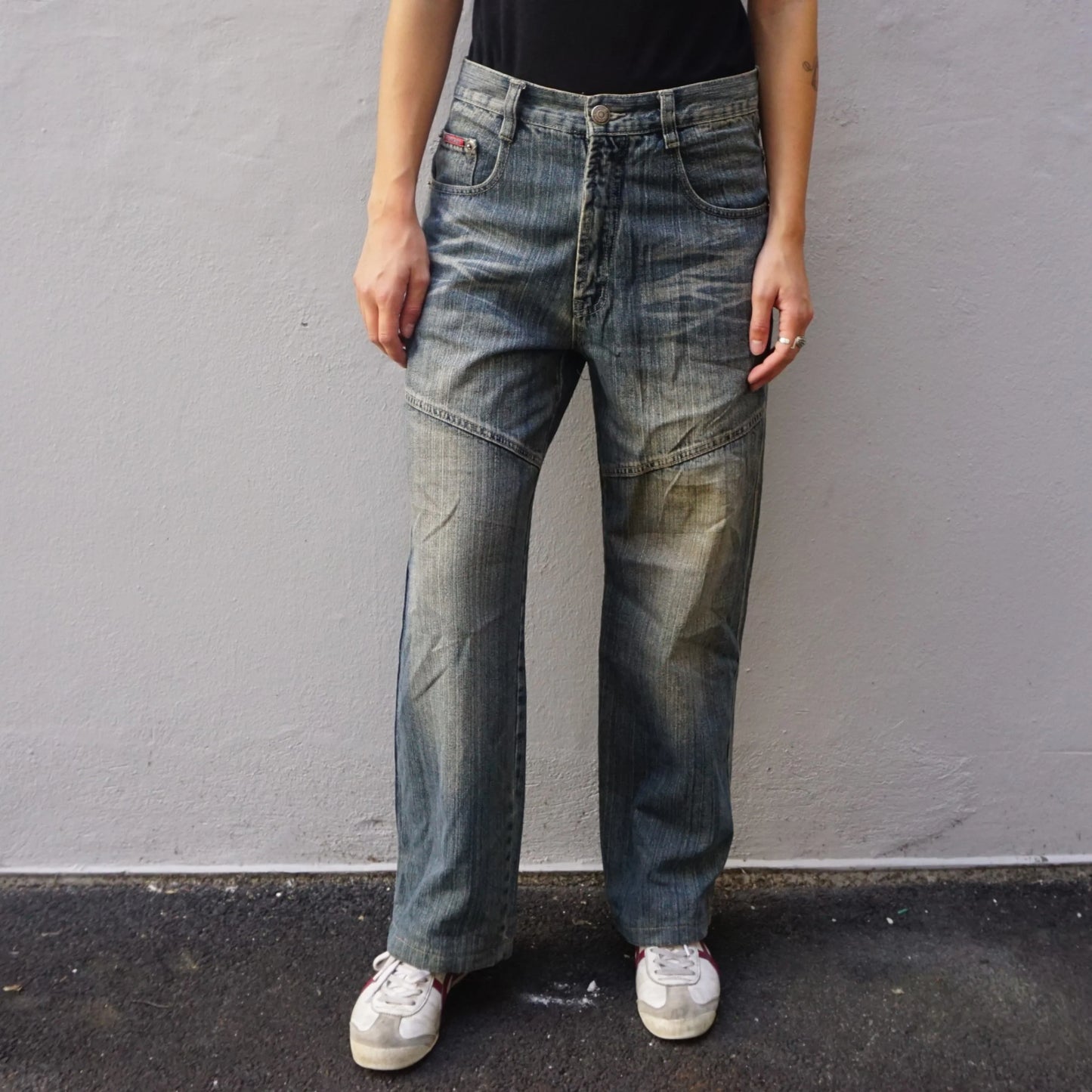 Vintage Dermson Denim Flame Baggy Jeans