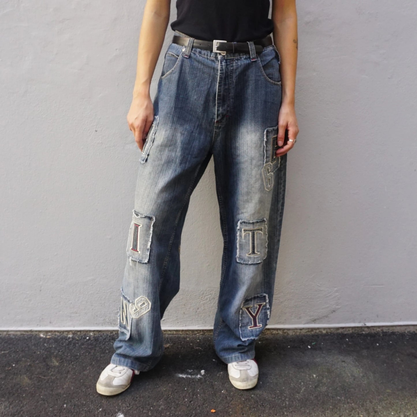 Vintage P&H Blue Letters Baggy Jeans