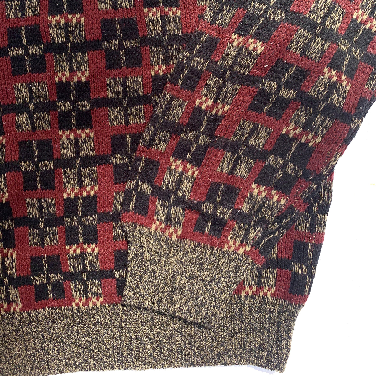 Red H-Pattern Sweater