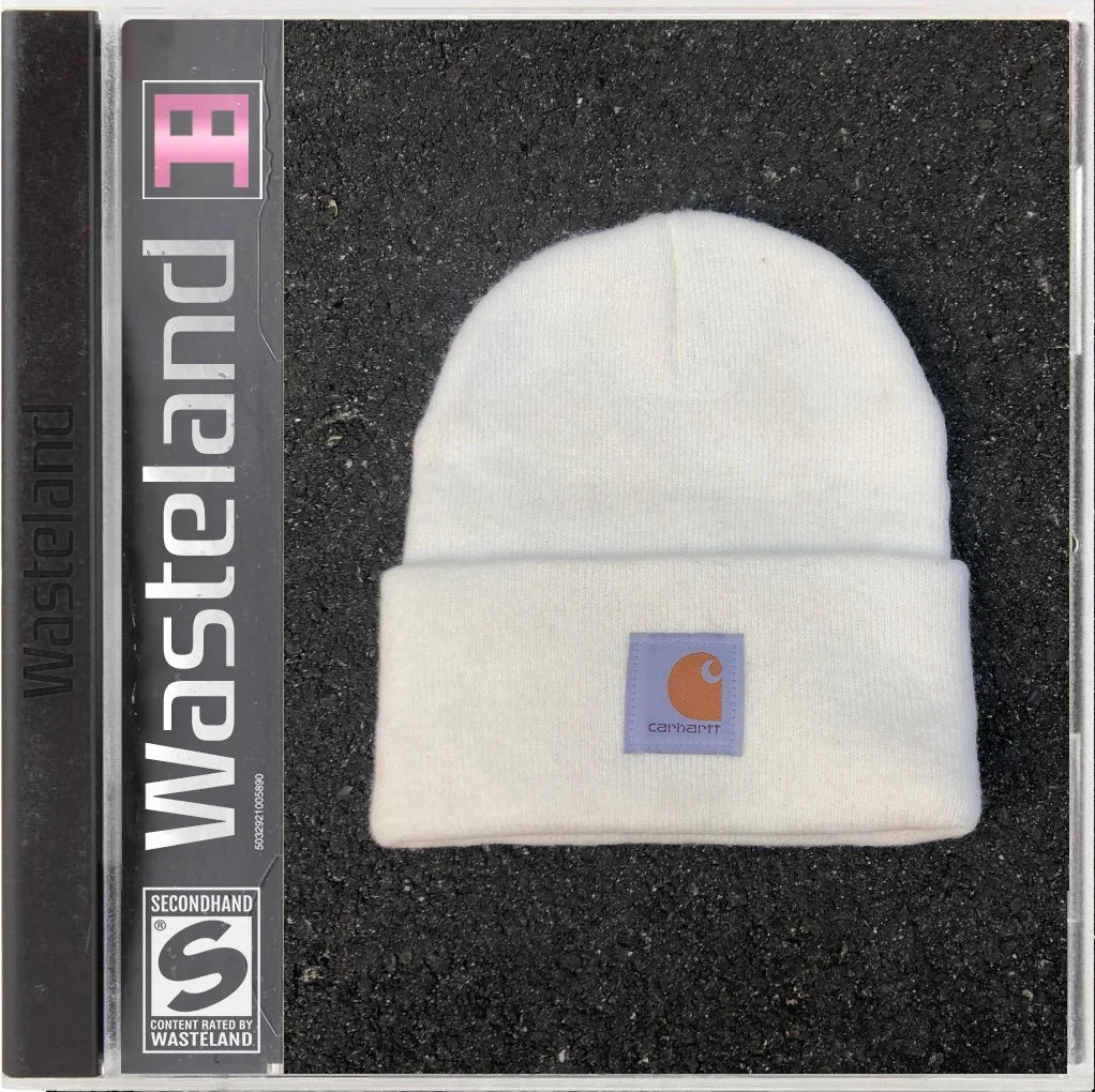 Vintage Carhartt White Beanie – Wasteland - Main Image