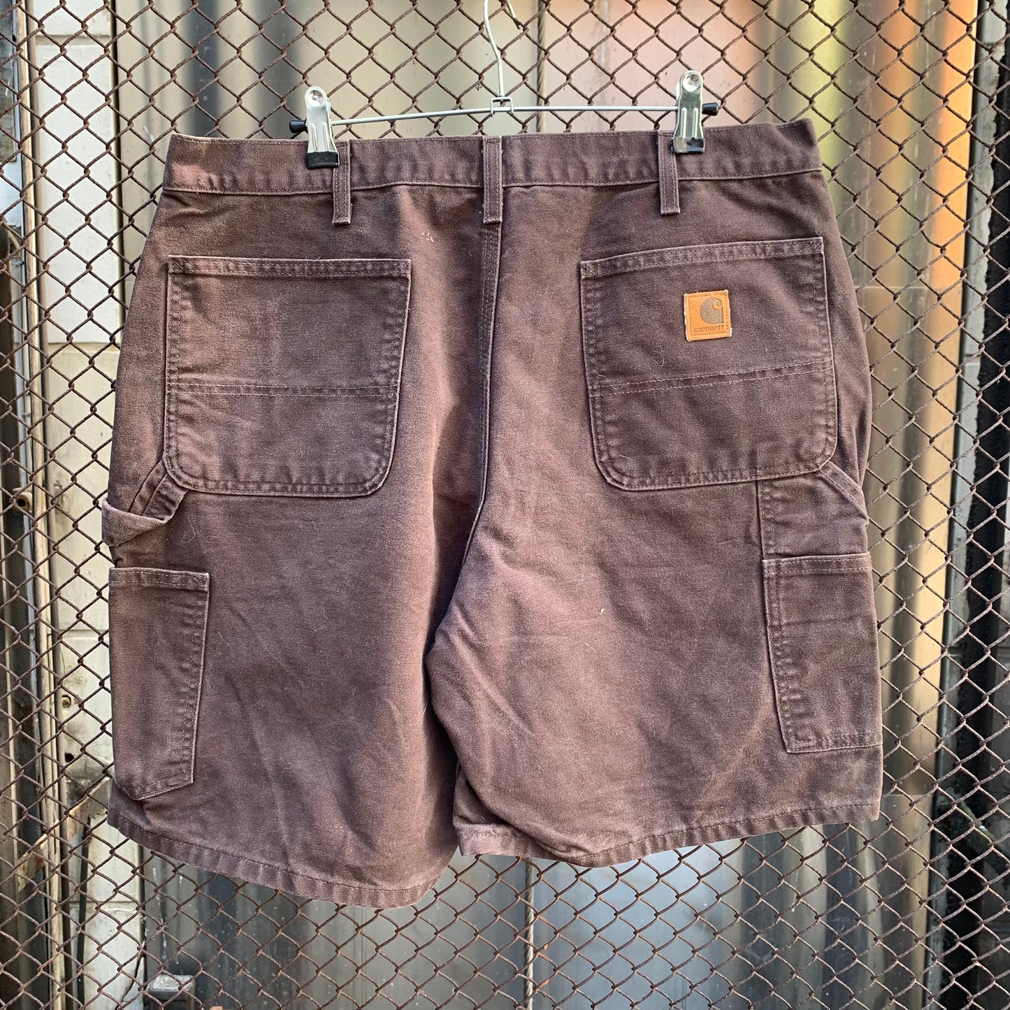 Carhartt Dark Brown Carpenter Shorts