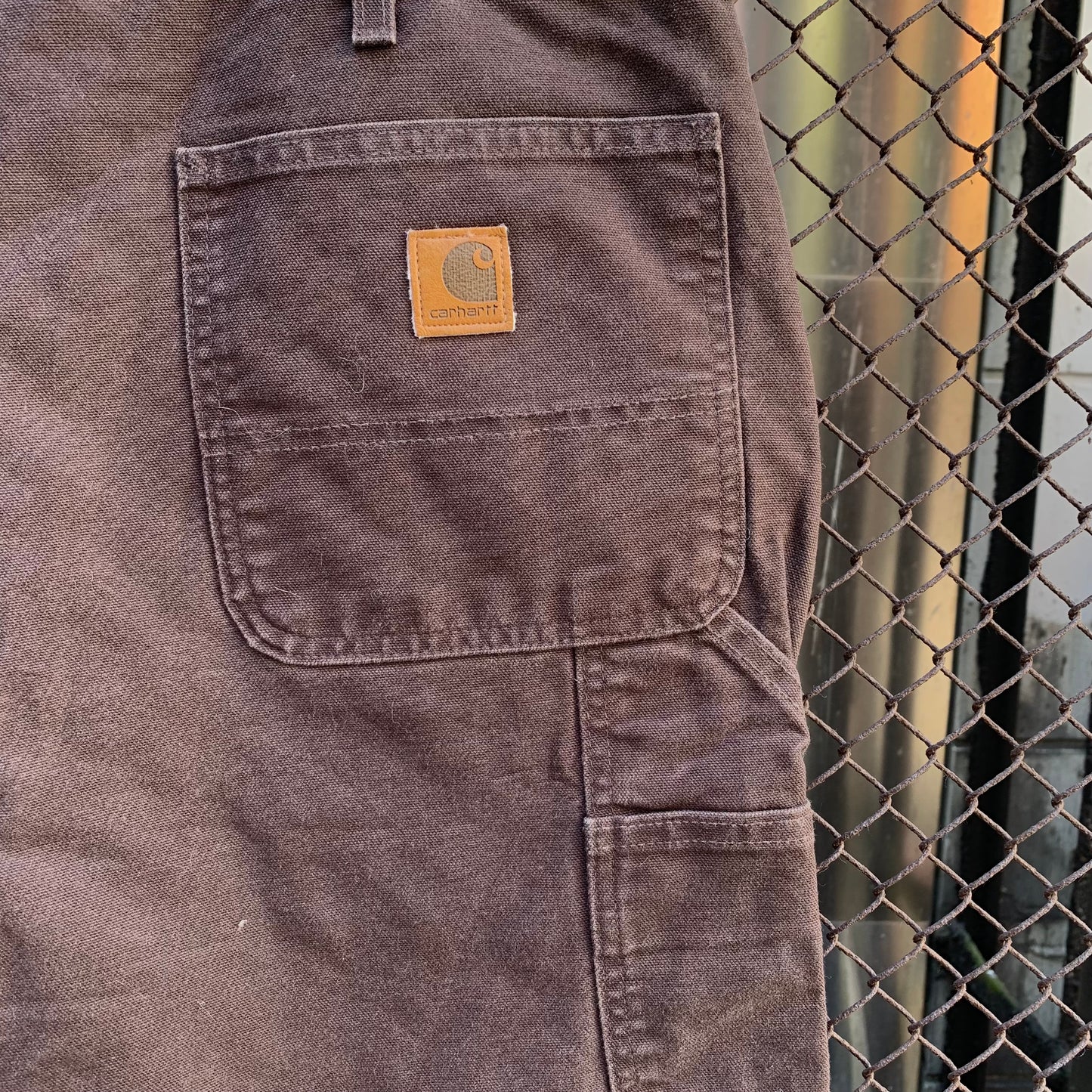 Carhartt Dark Brown Carpenter Shorts
