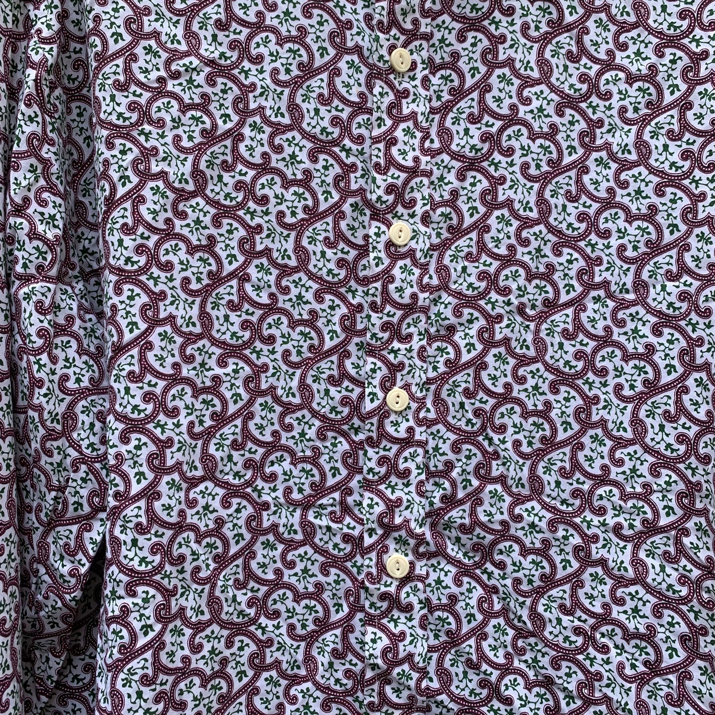 Red Pattern Long Sleeves Shirt