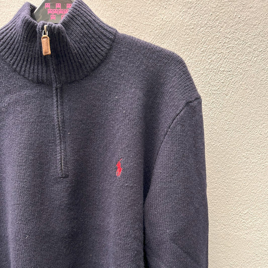 Navy 3/4 Zipped Ralph Lauren Sweater
