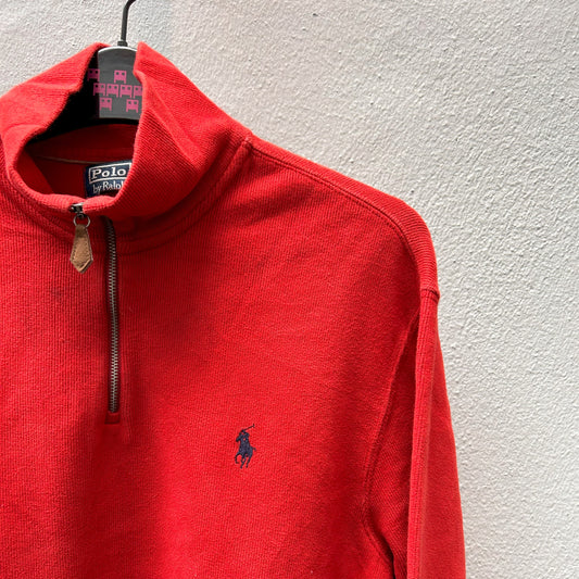 3/4 Zipped Red Ralph Lauren Sweater