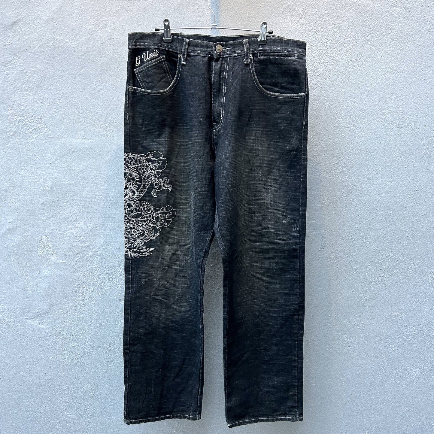Side Dragon Baggy Pants