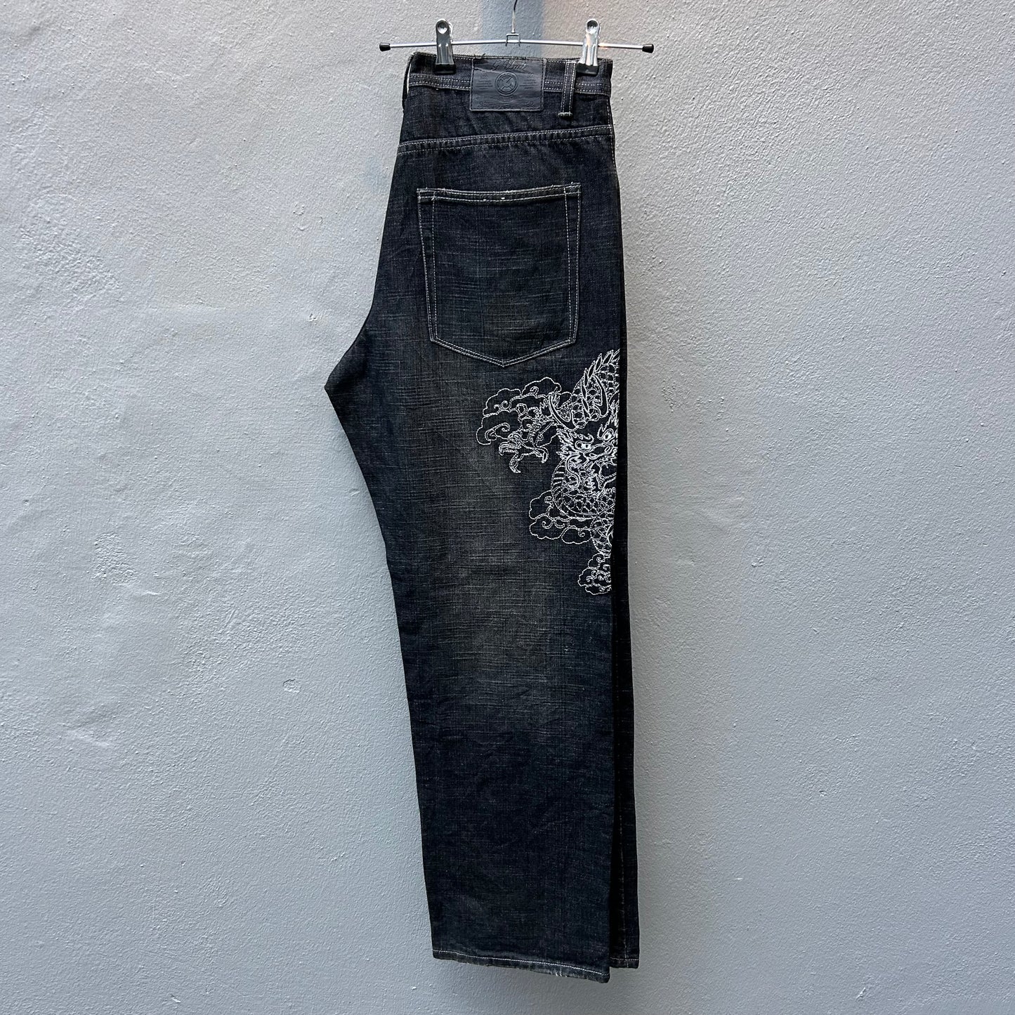 Side Dragon Baggy Pants