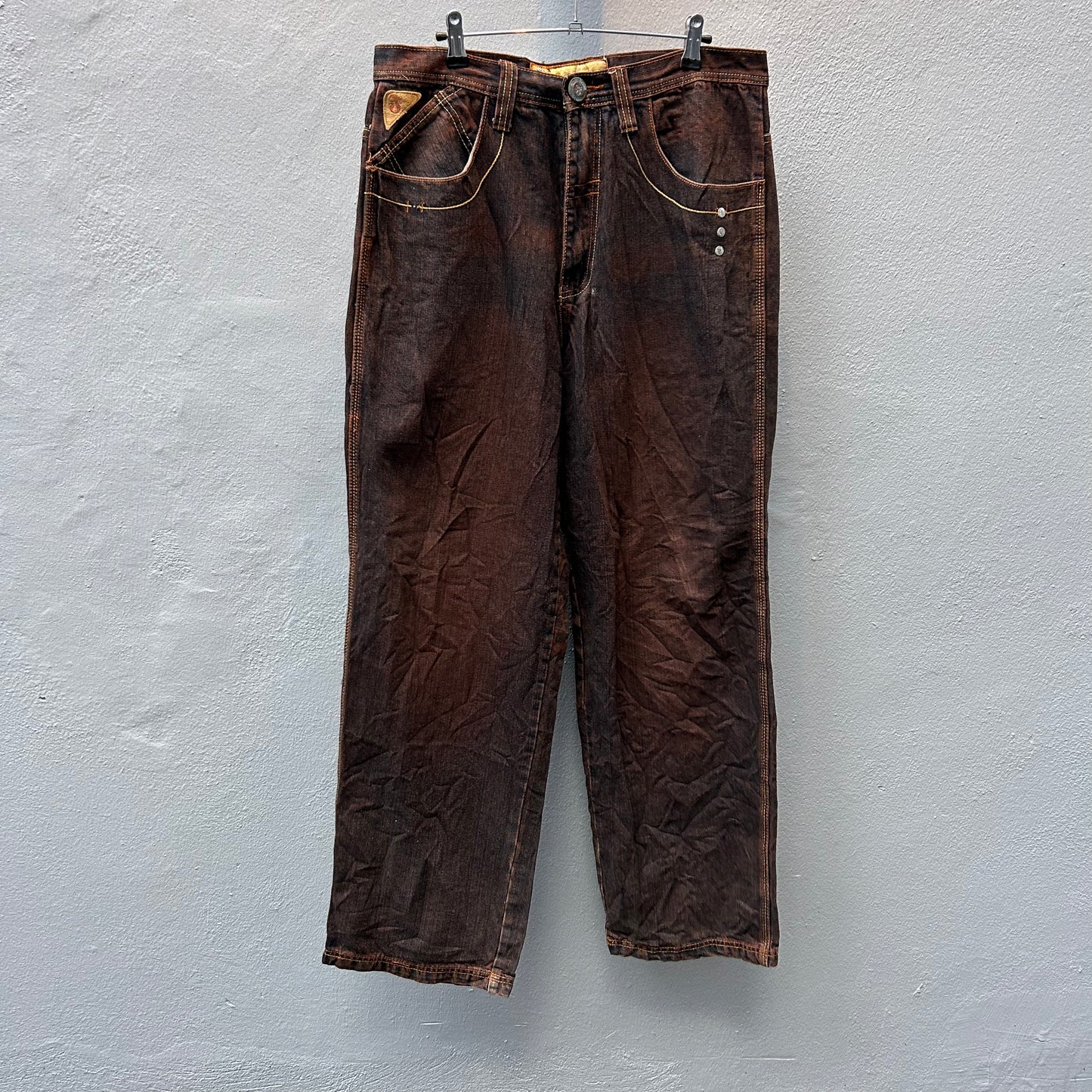 Brown Dragon Baggy Pants