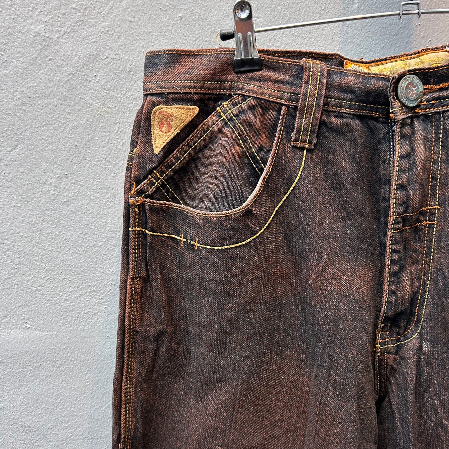 Brown Dragon Baggy Pants