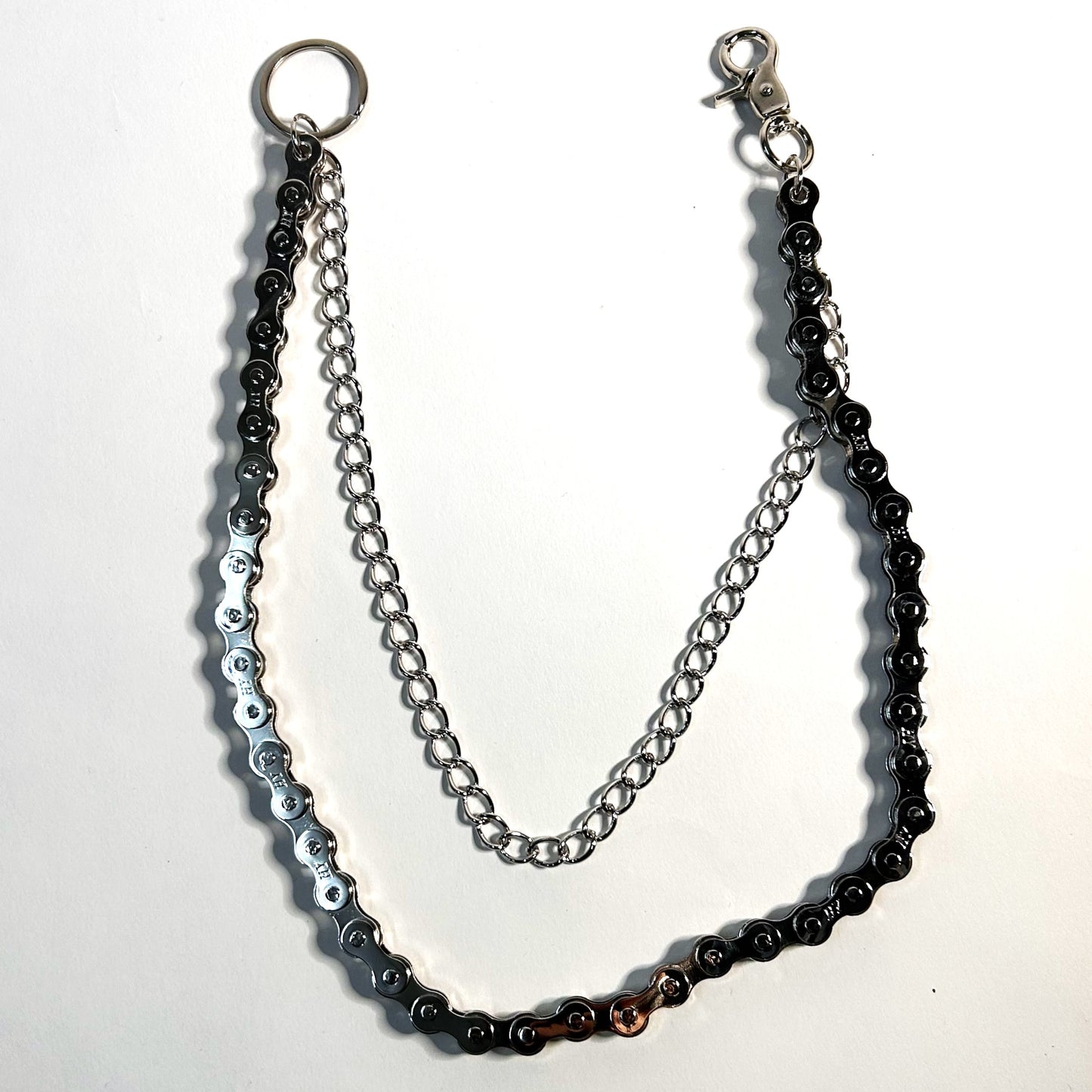 Silver Double Pants' Chains - Bike