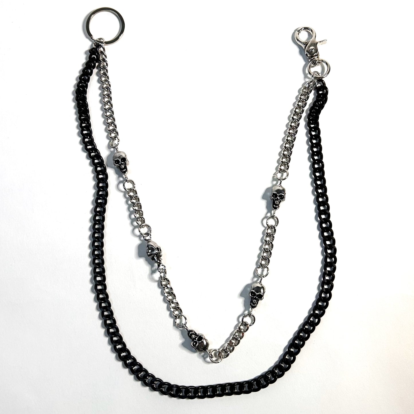 Skull Double Pants' Chains