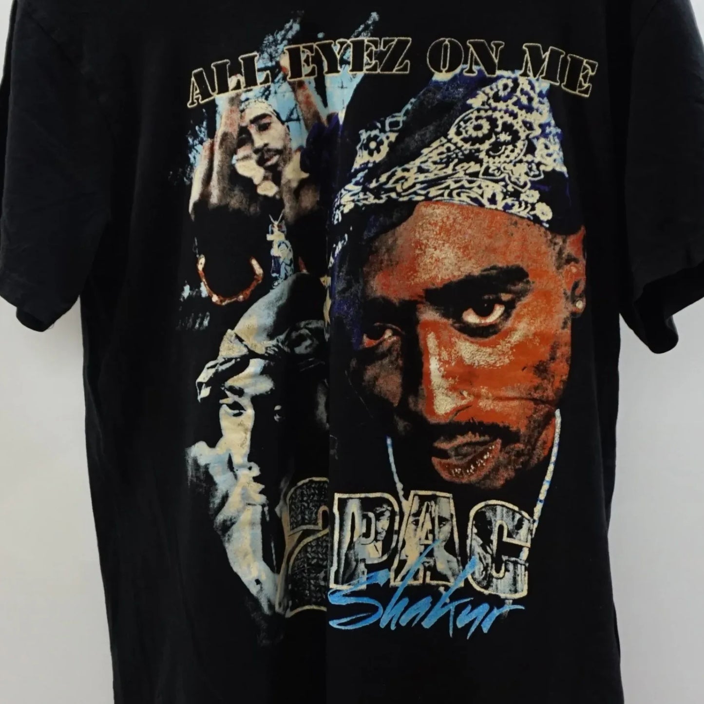 Vintage Black 2pac Tee-Shirt Center