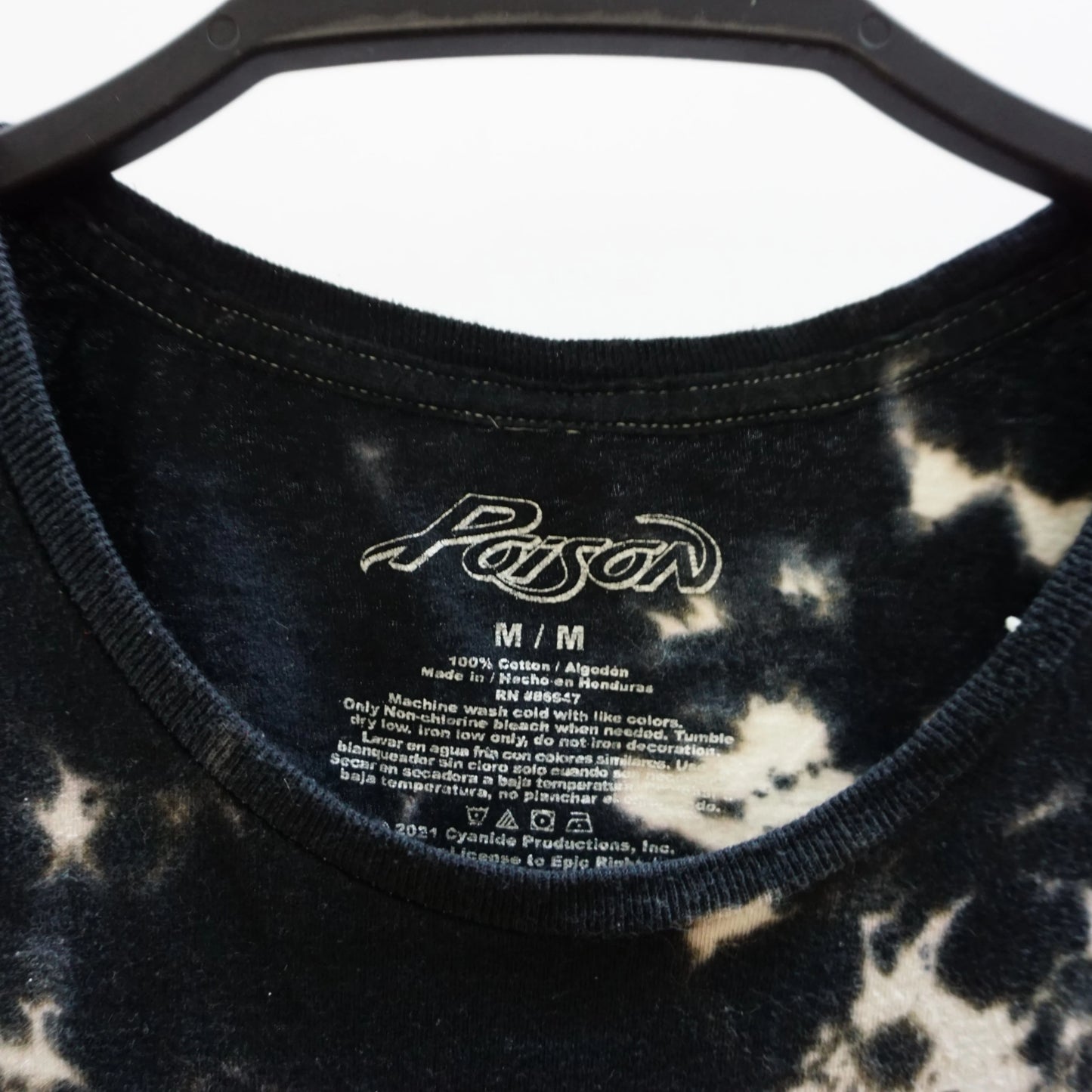 Vintage Black And White Poison Tee-Shirt