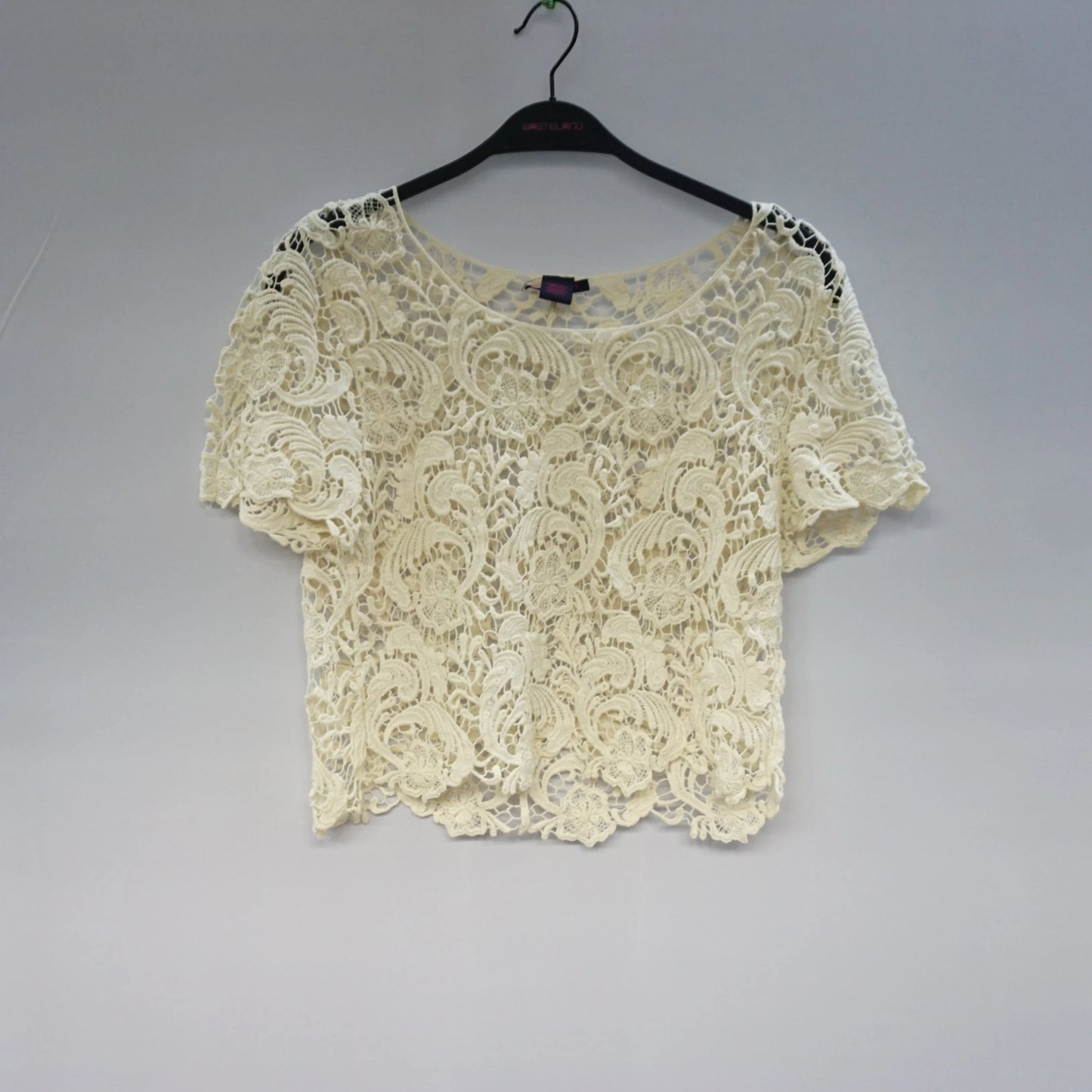 Vintage Cream Crochet Top