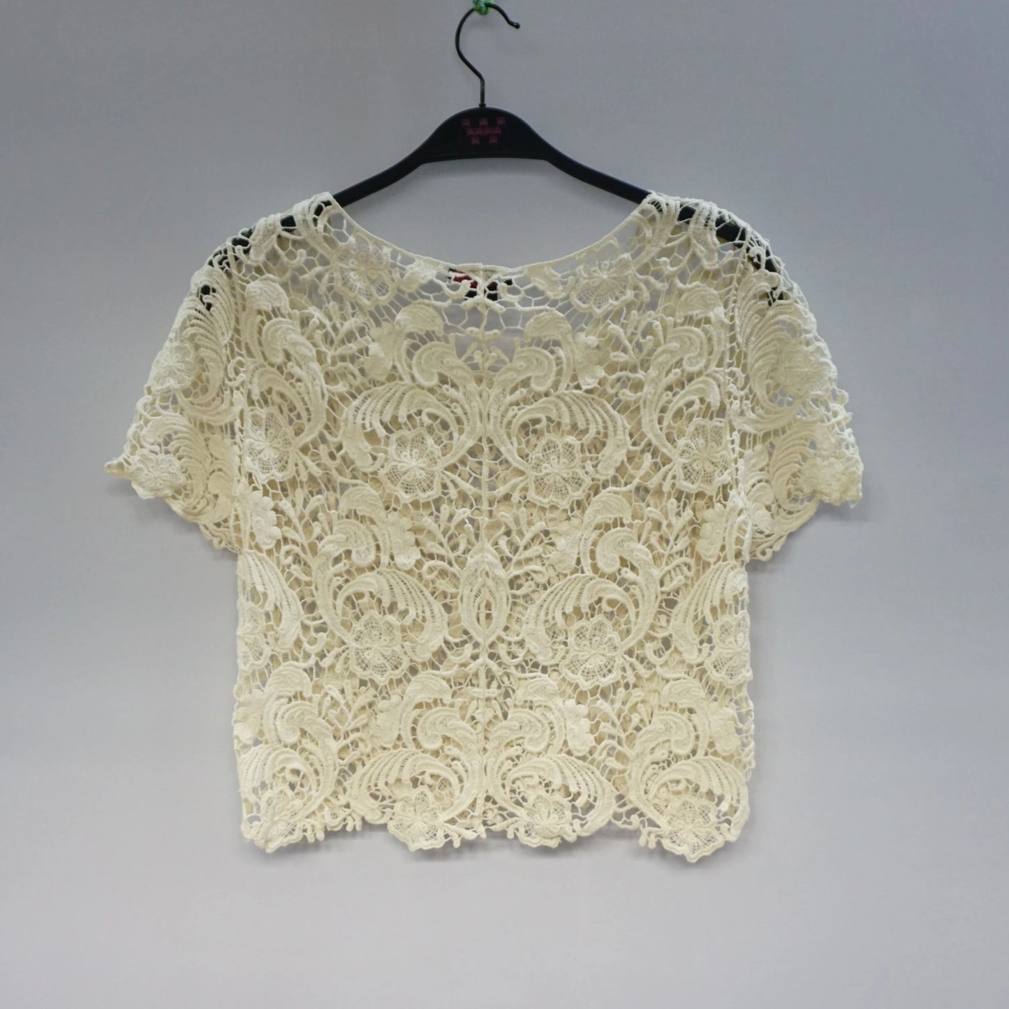 Vintage Cream Crochet Top