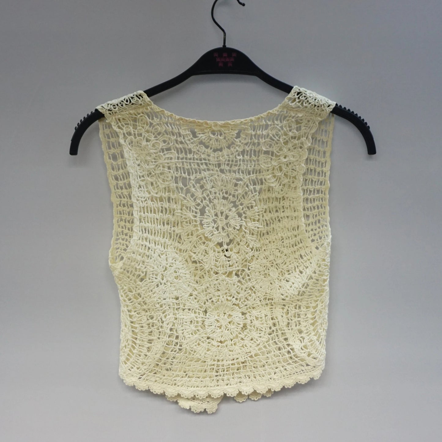 Vintage Cream Crochet Top