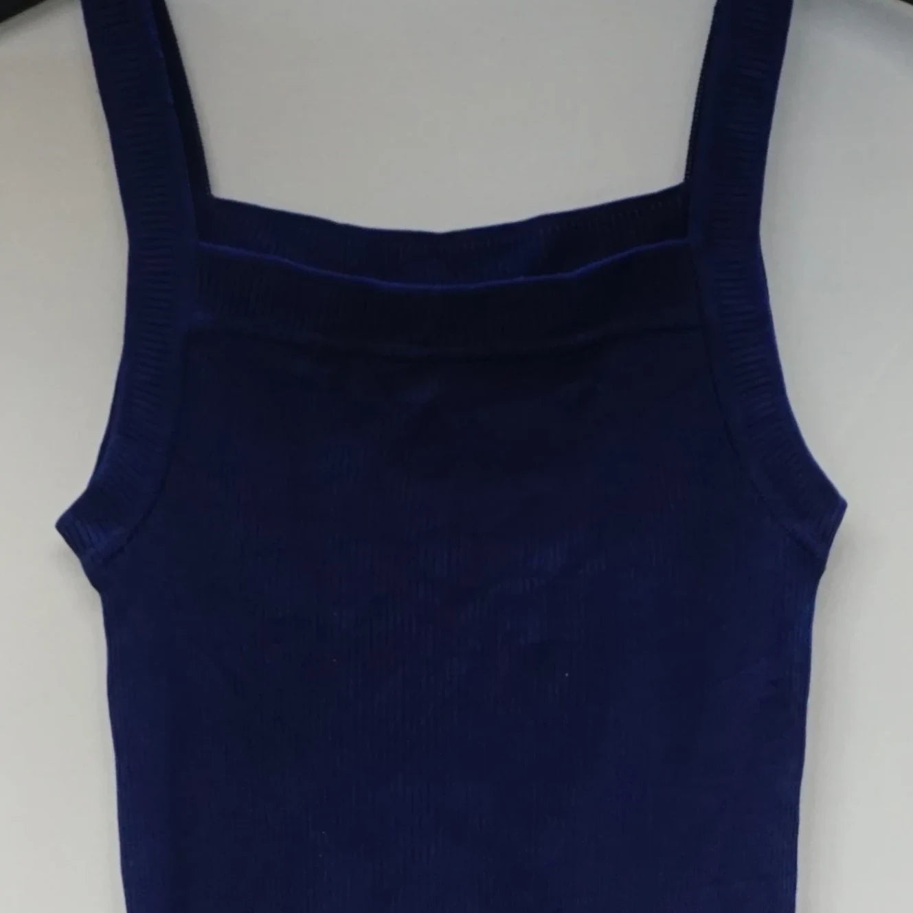 Vintage Blue Knit Top Center