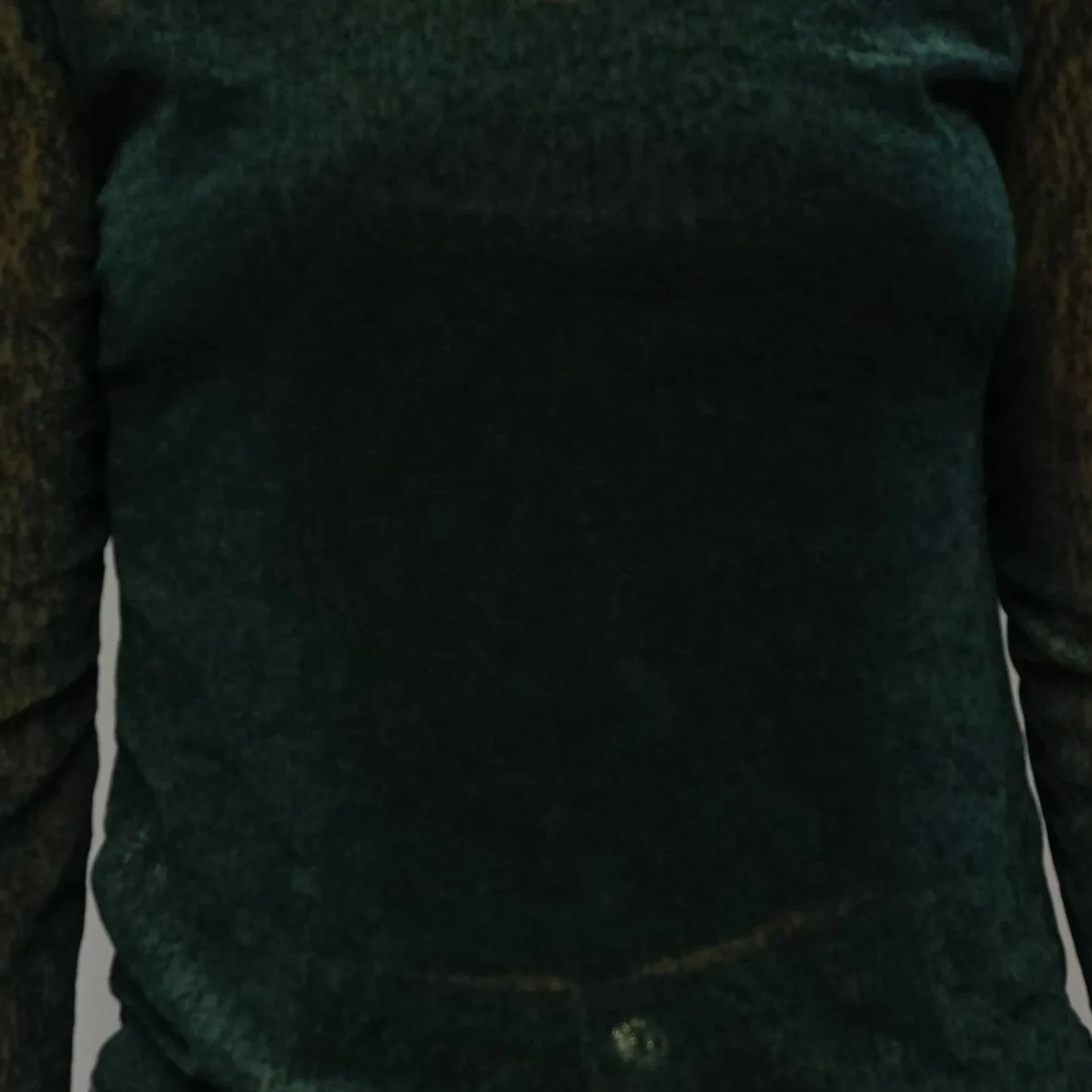 Vintage Dark Green Mesh Top Center