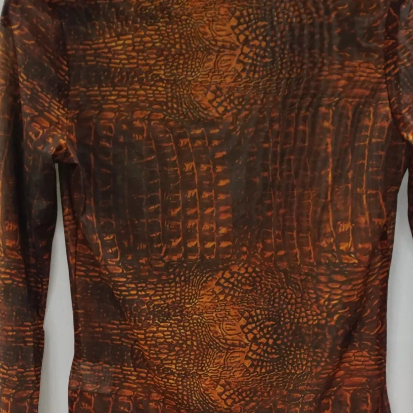 Vintage Brown Mesh Top Center