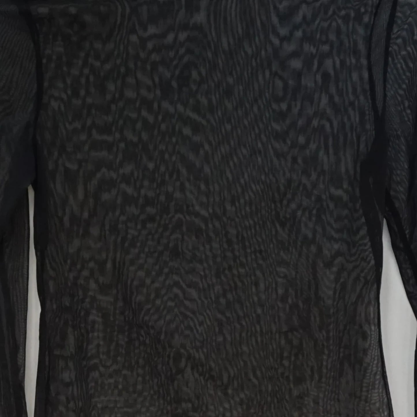 Vintage Black Mesh Top Center