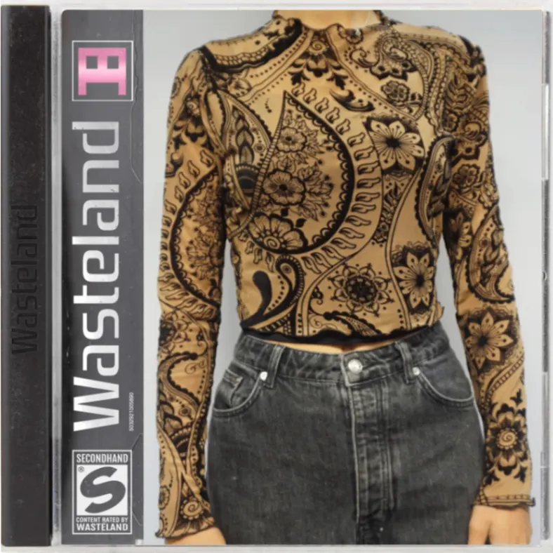 Vintage Beige Mesh Top