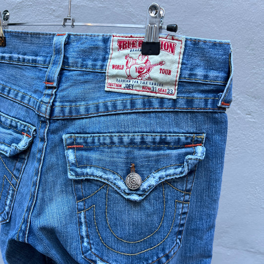 Vintage True Religion bootcut pants detail