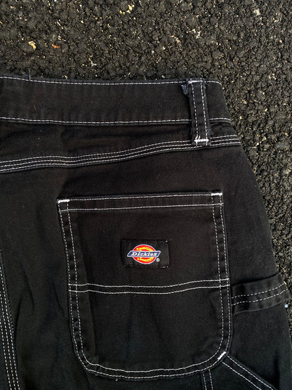 Dickies Contrast Stitch Carpenter Black Pants