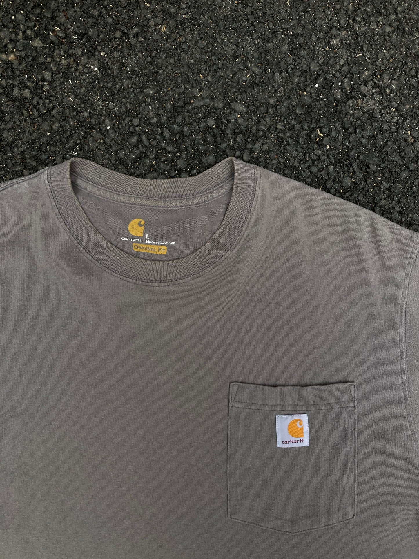 Carhartt Gray Original fit Logo T-shirt