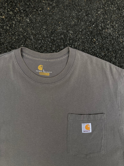 Carhartt Gray Original fit Logo T-shirt