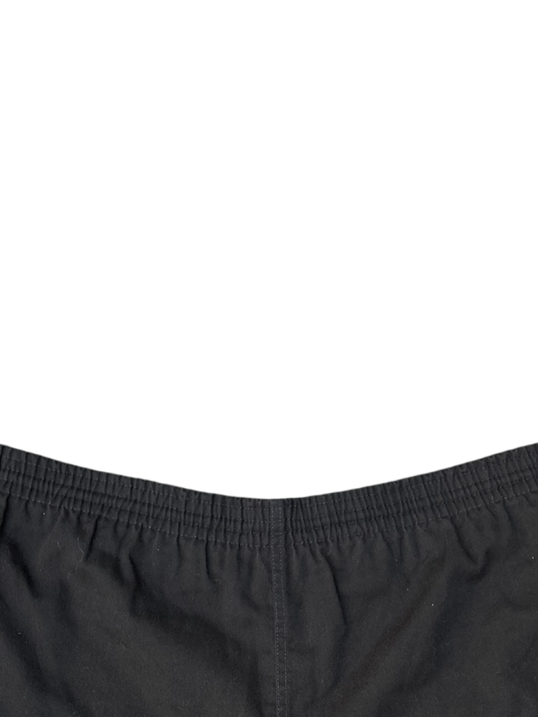 Vintage 80s Adidas Made in USA Black Trefoil Running Shorts
