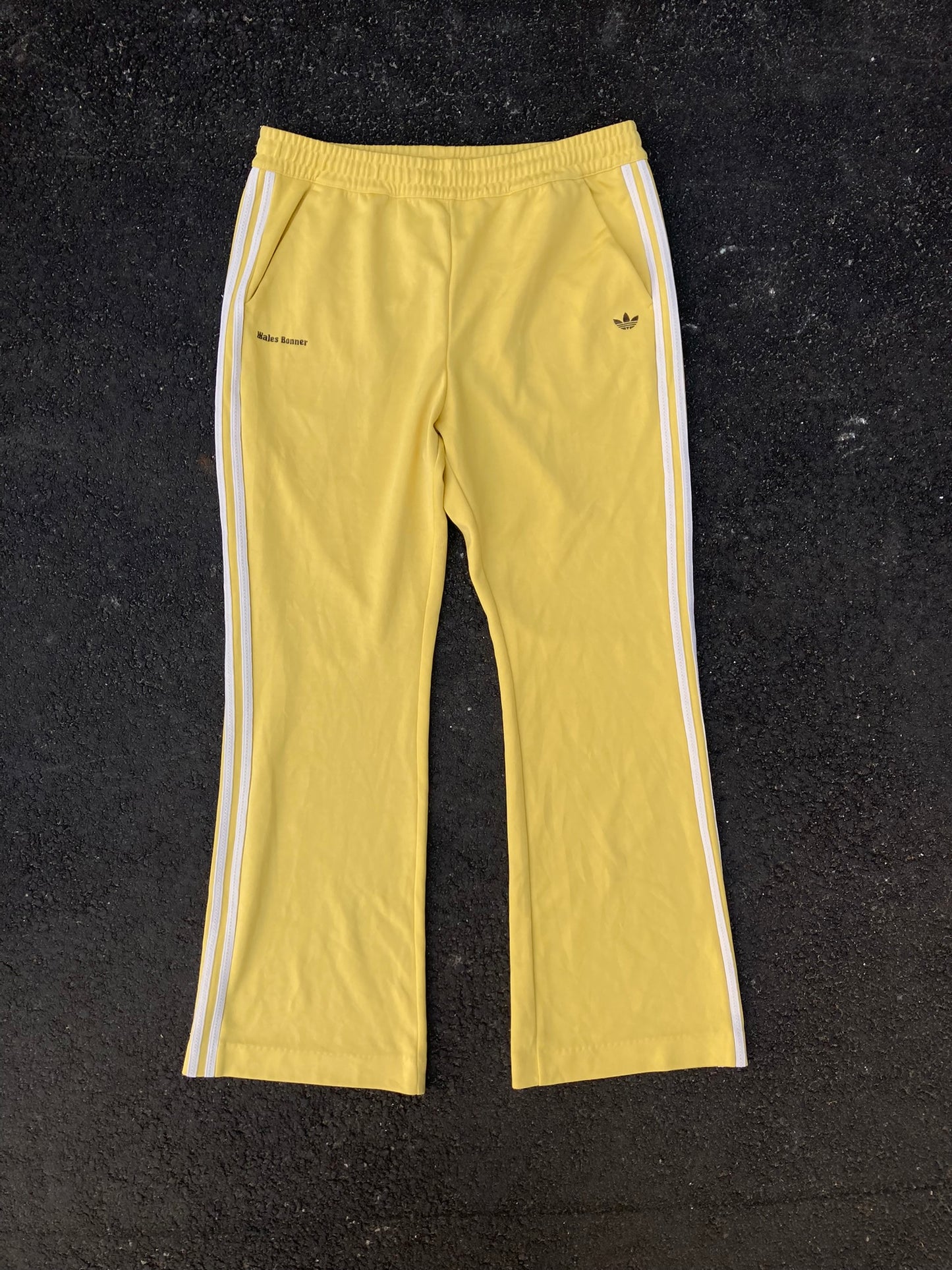 Adidas x Wales Bonner Yellow Tracksuit Pants - Retro Flare Tailored