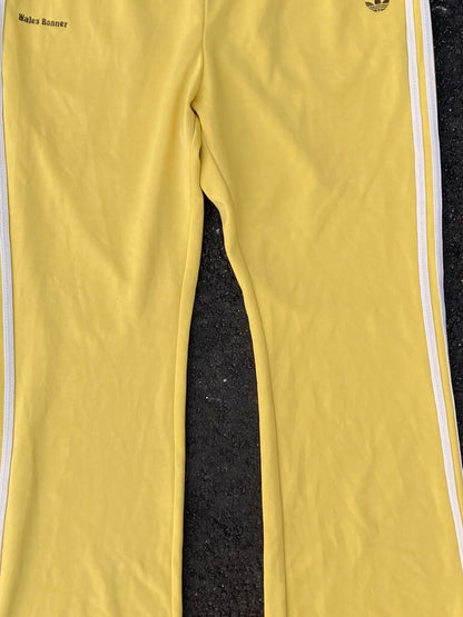 Adidas x Wales Bonner Yellow Tracksuit Pants - Retro Flare Tailored