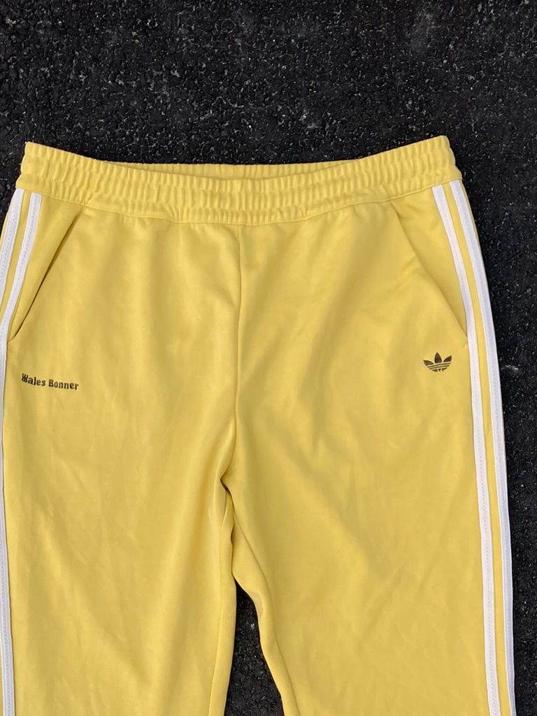 Adidas x Wales Bonner Yellow Tracksuit Pants - Retro Flare Tailored