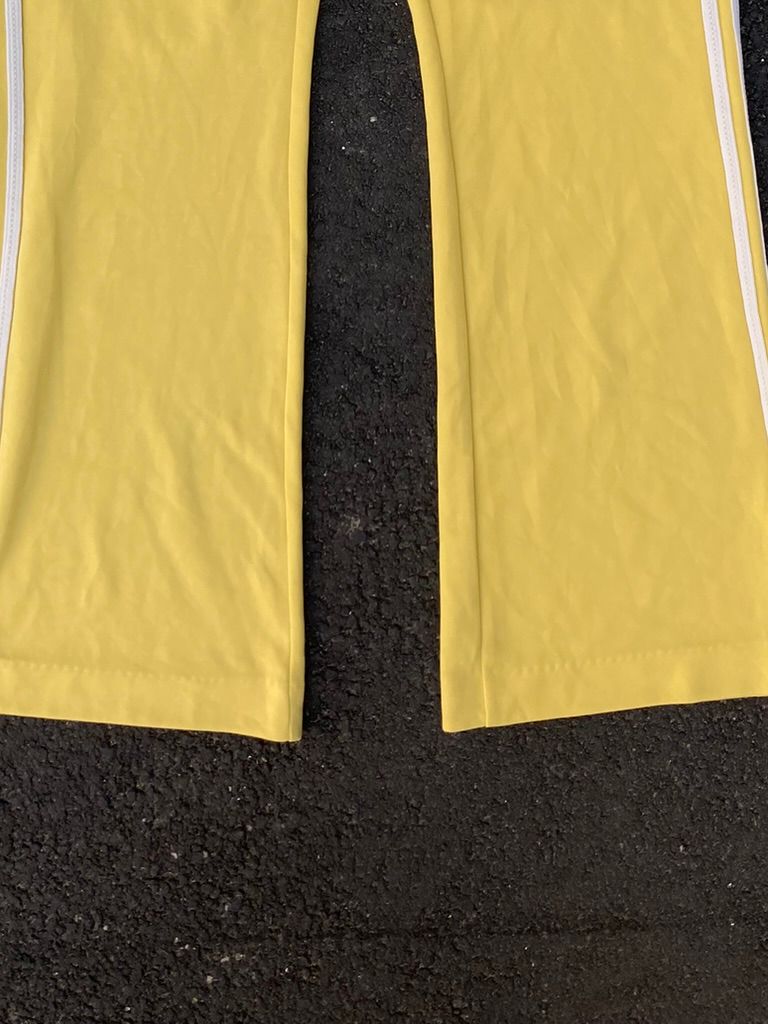 Adidas x Wales Bonner Yellow Tracksuit Pants - Retro Flare Tailored