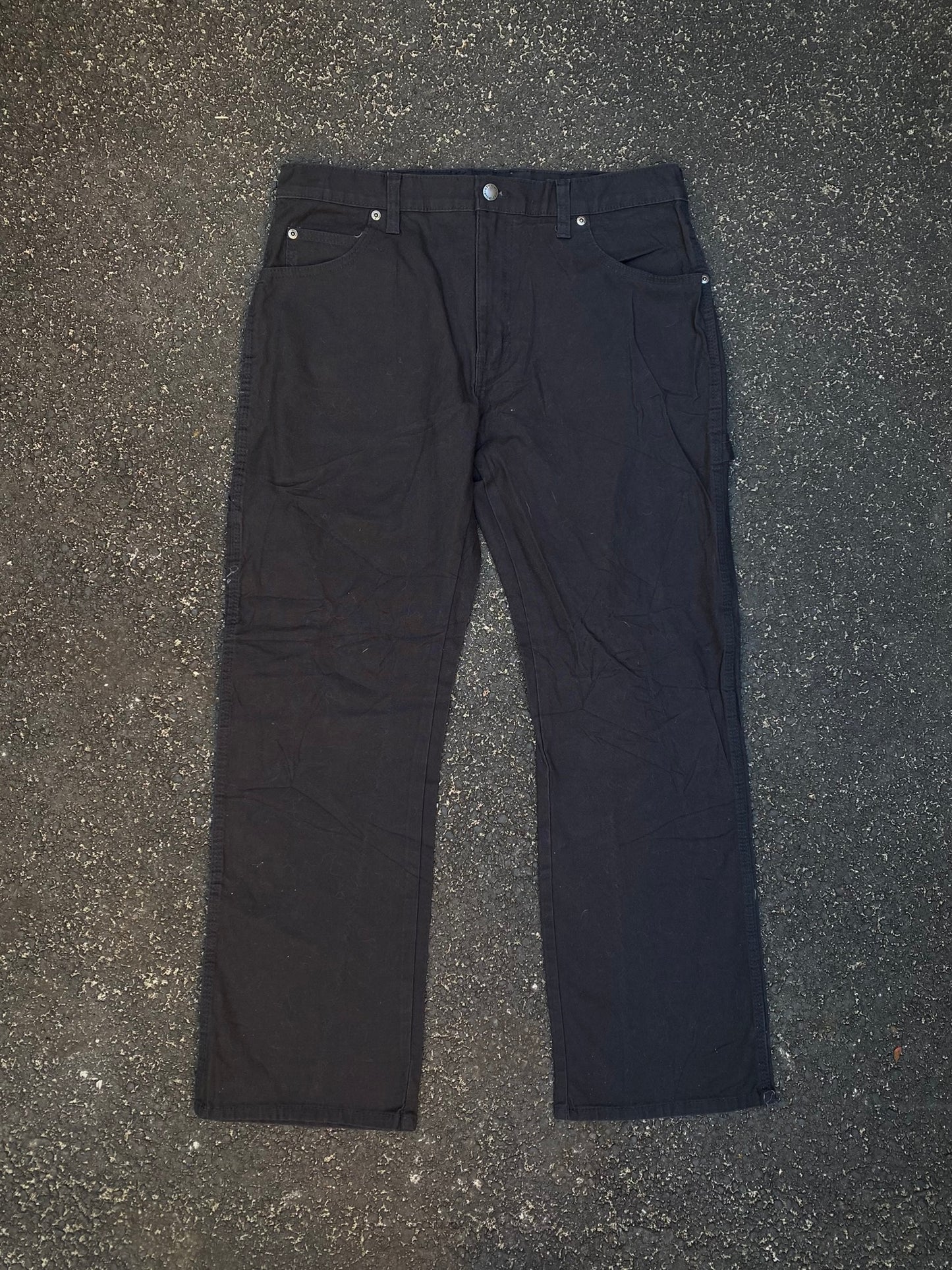 Dickies Black Carpenter Pants - Duck Canvas - Relaxed Fit