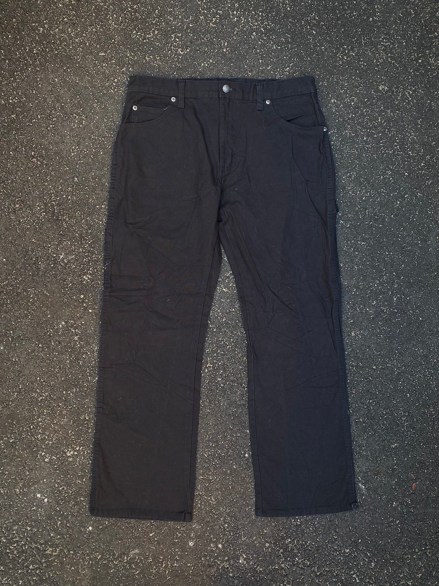 Dickies Black Carpenter Pants - Duck Canvas - Relaxed Fit