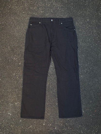 Dickies Black Carpenter Pants - Duck Canvas - Relaxed Fit