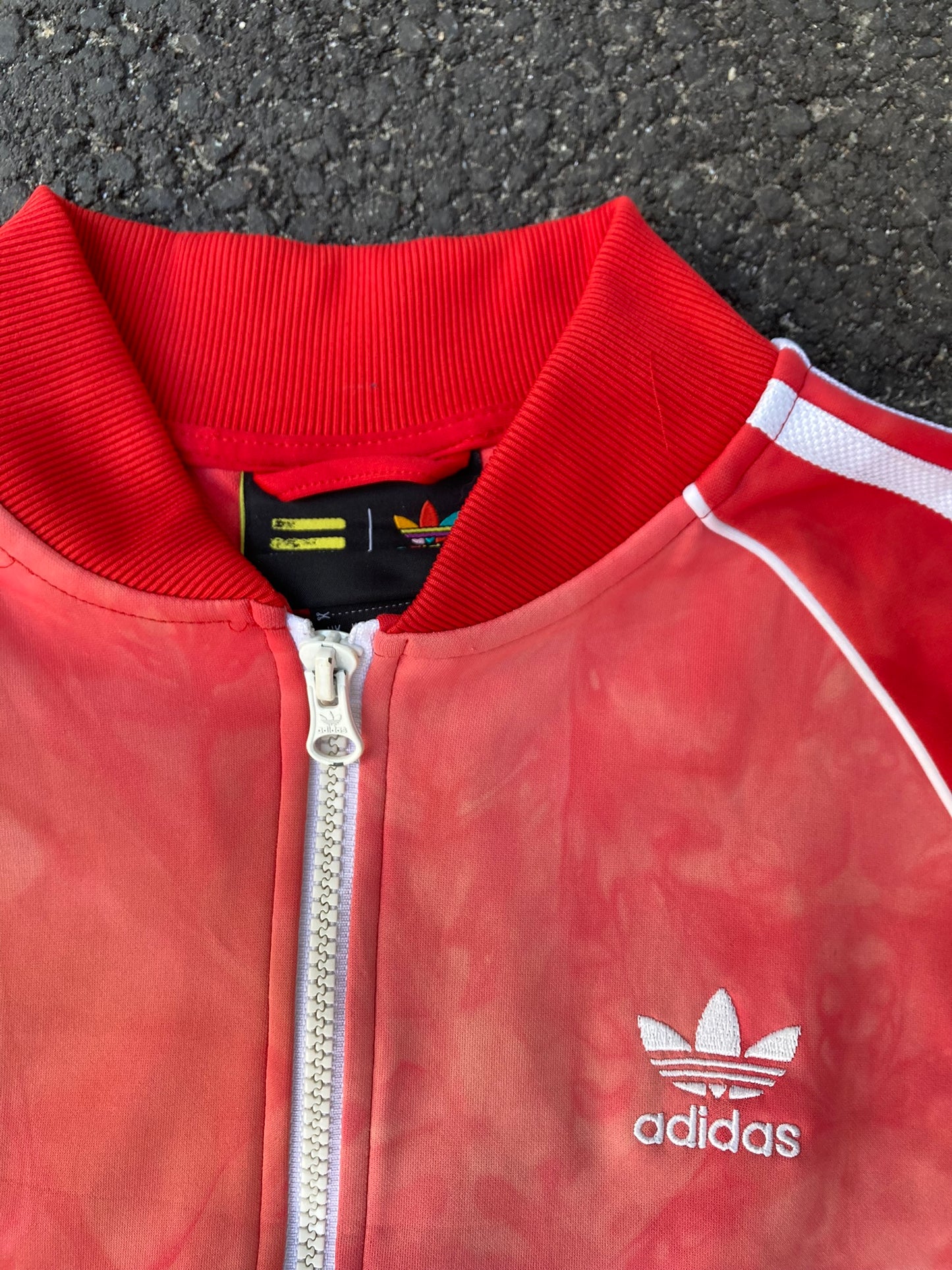 Adidas x Pharrell Williams Hu Holi Superstar Track Jacket - Scarlet Red