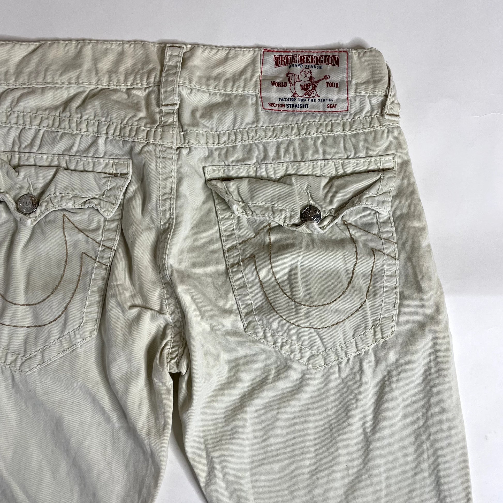 Vintage True Religion White Low Rise Jeans