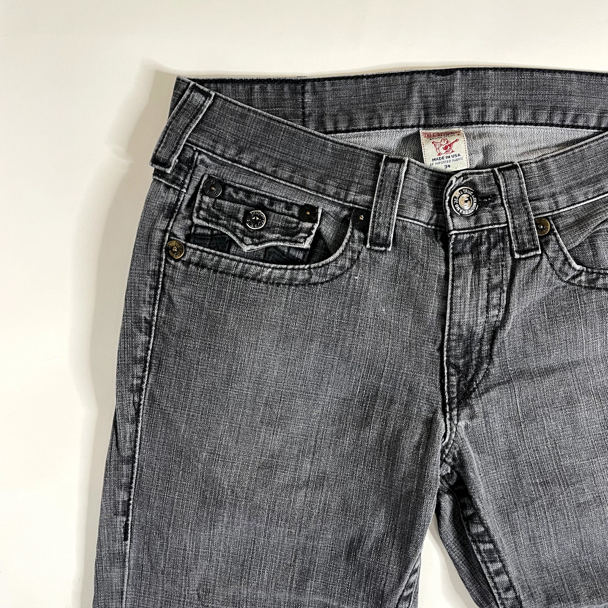 Vintage True Religion Black Low Rise Jeans