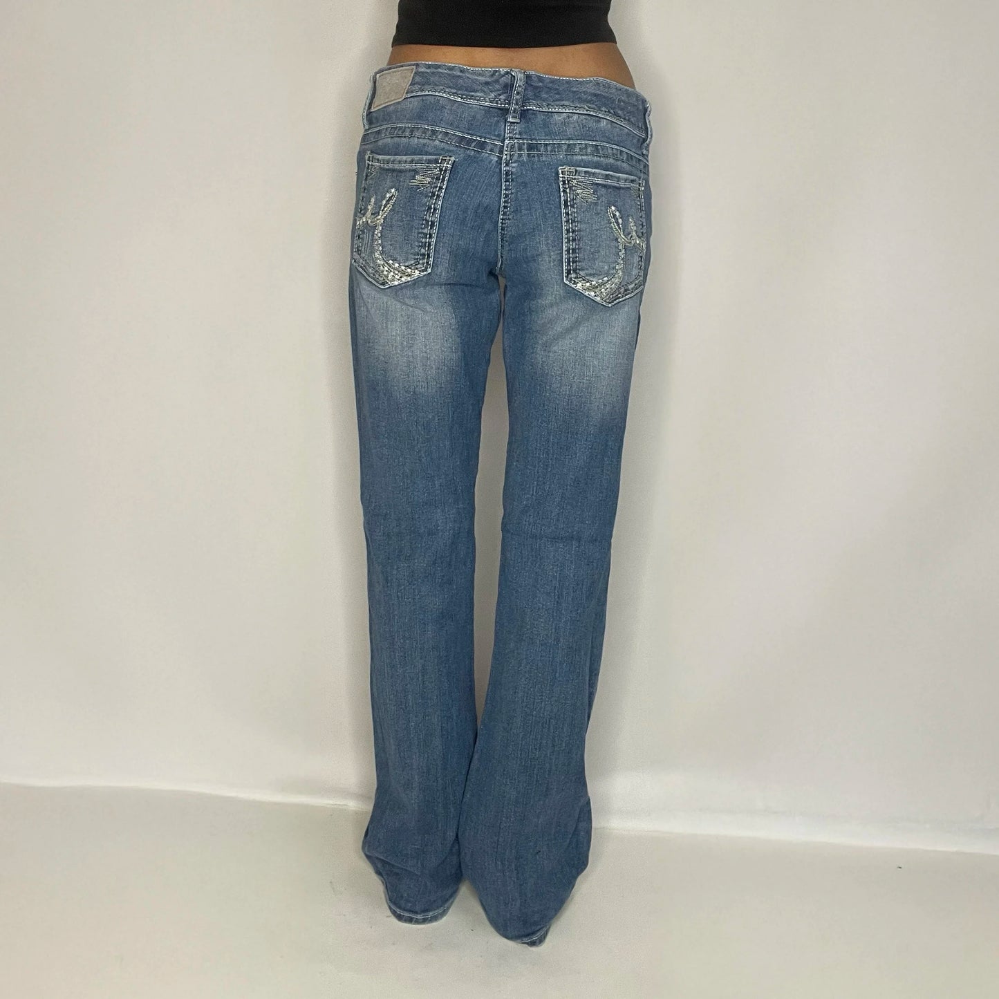 Vintage Denim Low Rise Jeans