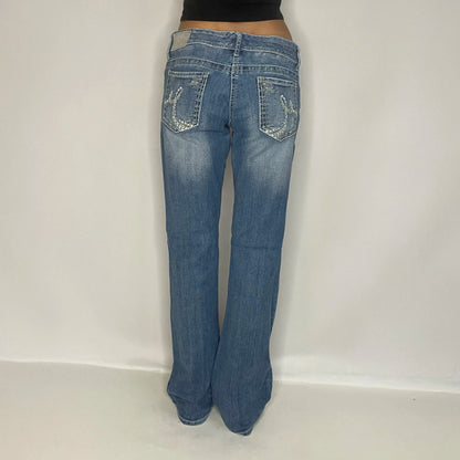 Vintage Denim Low Rise Jeans