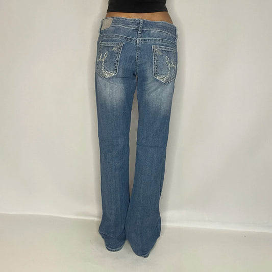 Vintage Denim Low Rise Jeans