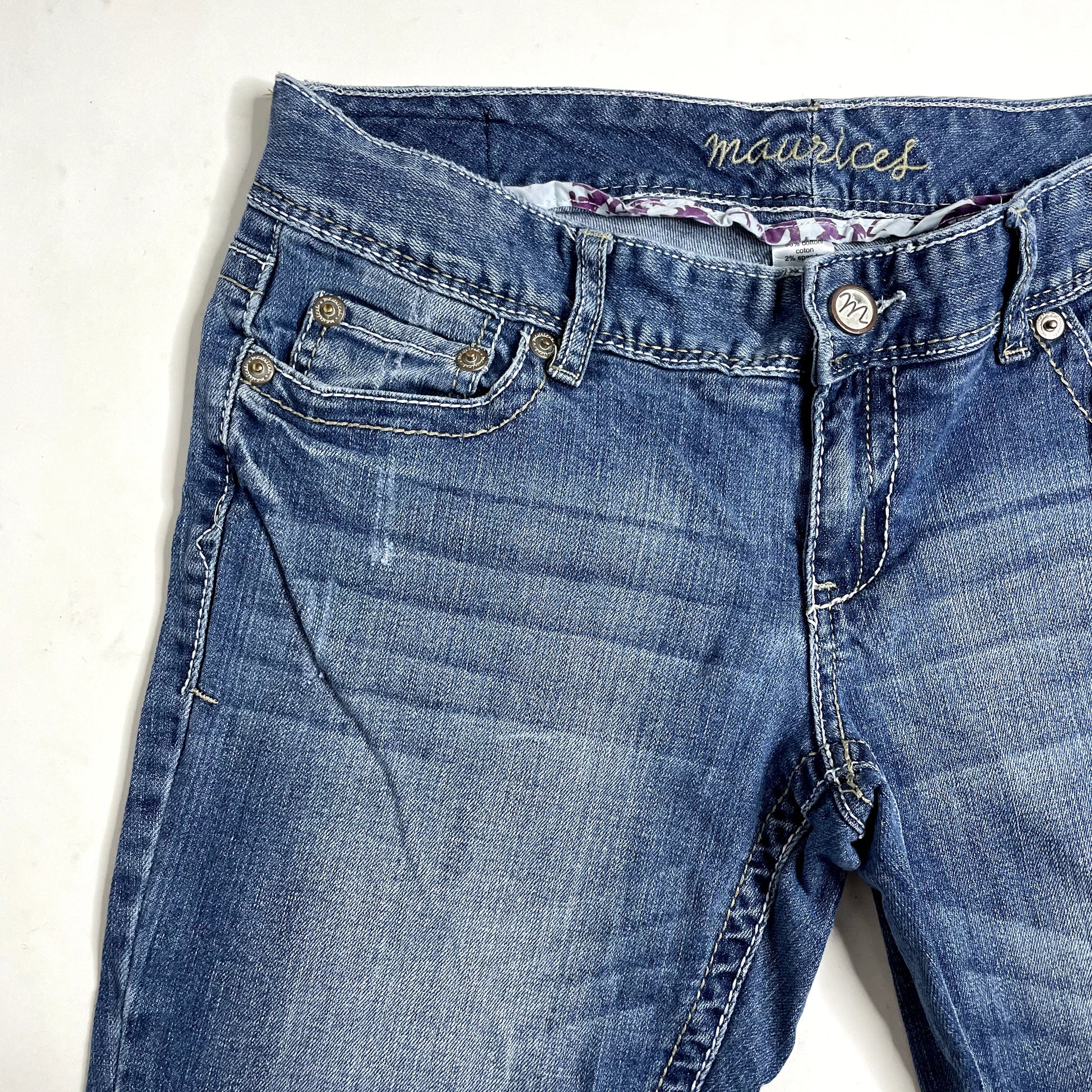 Vintage Denim Low Rise Jeans