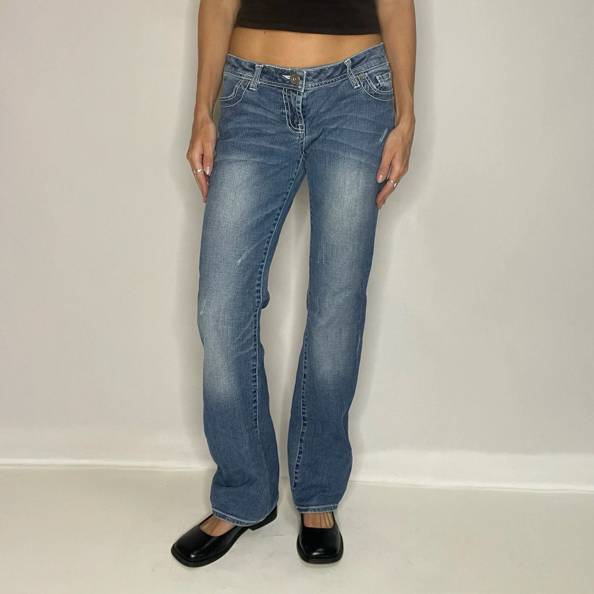 Vintage Denim Low Rise Jeans